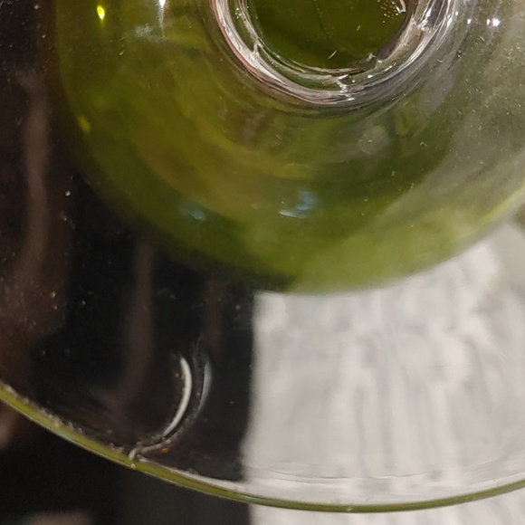 3/$50 Vintage Green Art Glass Pitcher - Picture 7 of 7